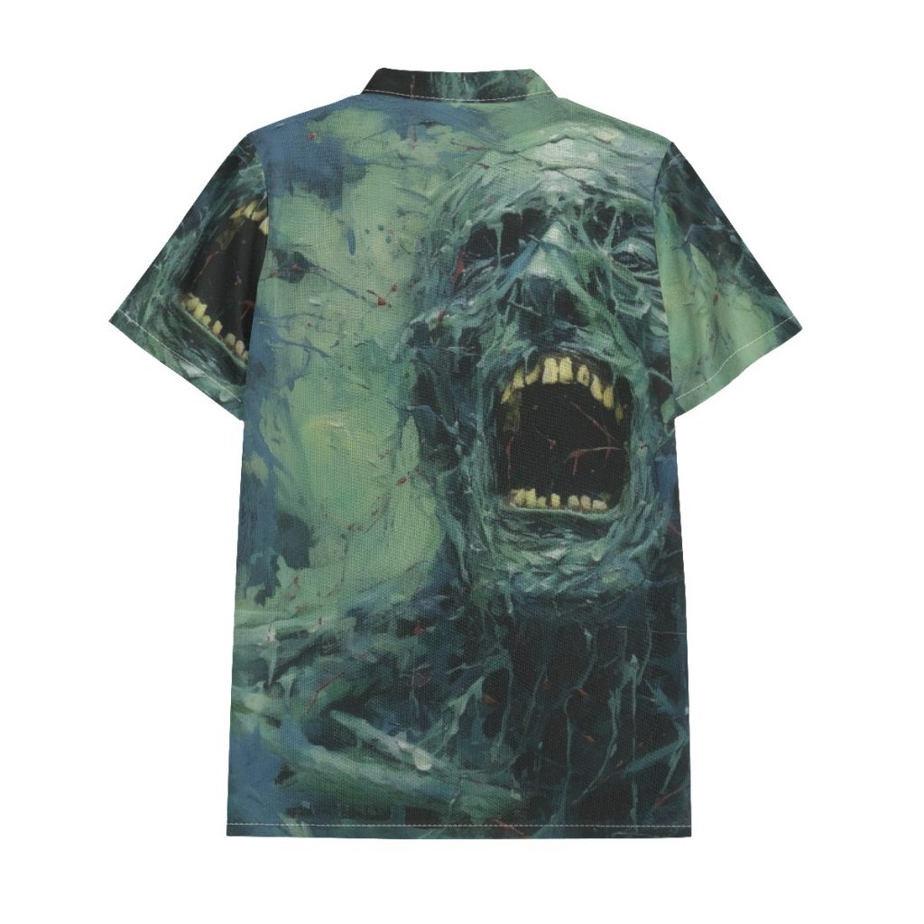 New 'Man Screaming'Print Men's Polo Shirt