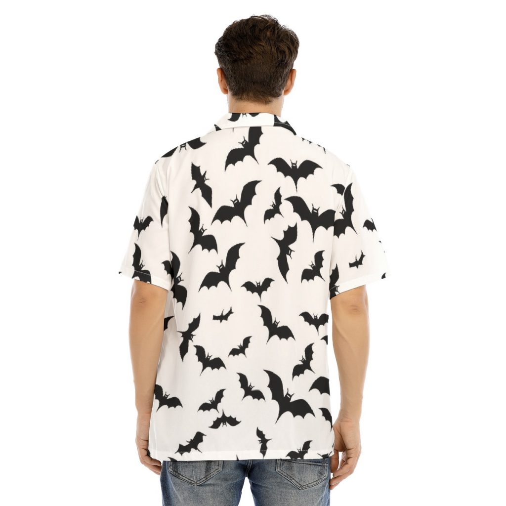New Halloween Bats Men's Shirt With Button Closure