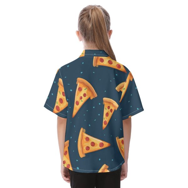 New Fun Pizza Kid's Hawaiian Vacation Shirt