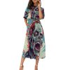 New Vibrant ZOMBIE  Print Women's Elastic Waist Dress - Image 2