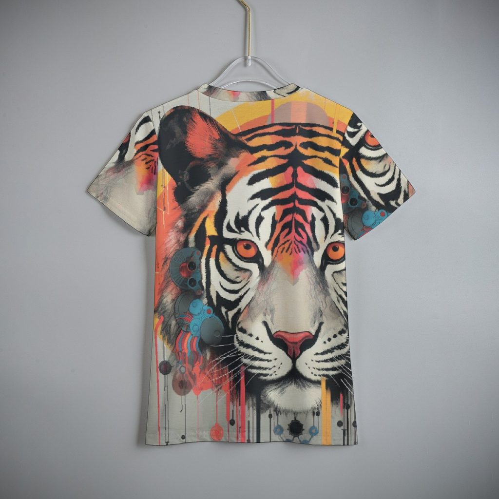 New Cute Tiger Print Kid's T-Shirt