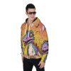 New Fun Dinosaur Print Men's Heavy Fleece Zip Up Hoodie - Image 3