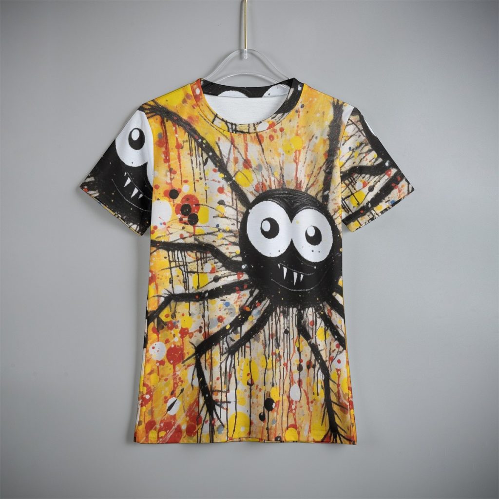 New Fun Spider Print Kid's T-Shirt