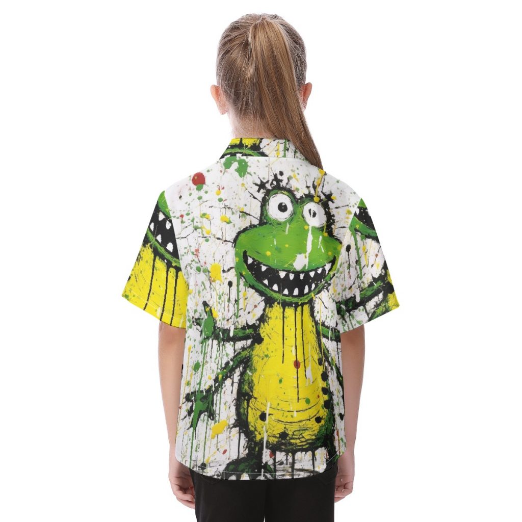 All-Over Print Kid's Hawaiian Vacation Shirt