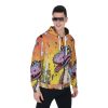 New Fun Dinosaur Print Men's Heavy Fleece Zip Up Hoodie - Image 2