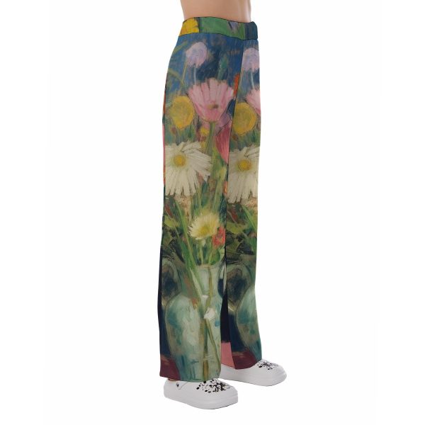 Colorful Garden of Flowers Print Women's Pajama Pants