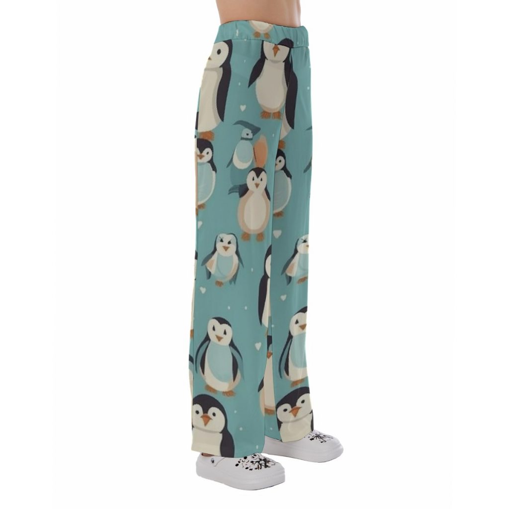Cute Penguin Print Women's Pajama Pants