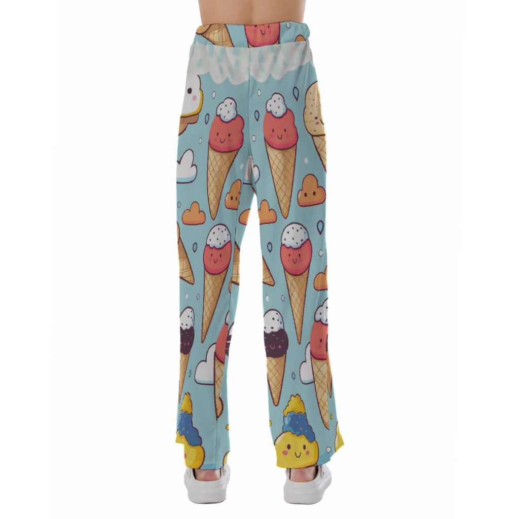Fun All-Over Ice Cream Design Print Women's Pajama Pants