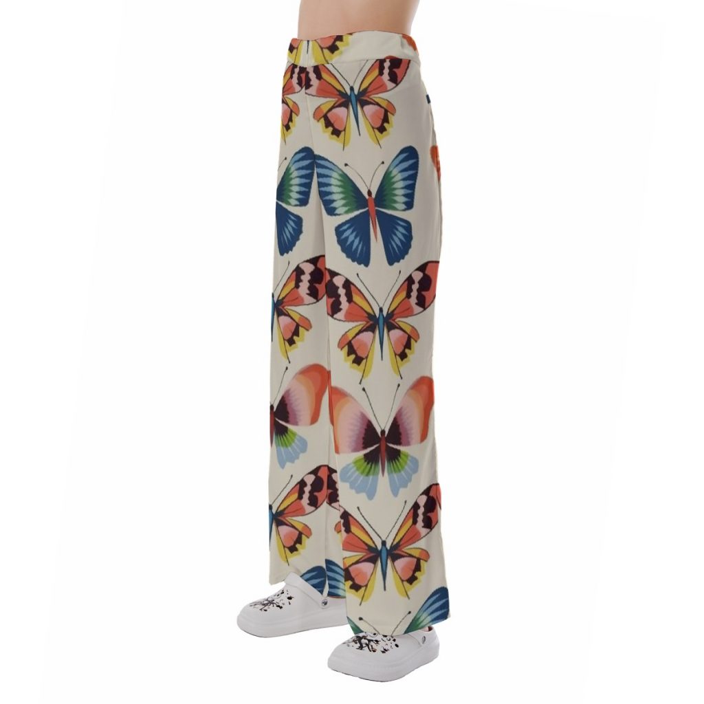 Colorful Butterflies Print Women's Pajama Pants