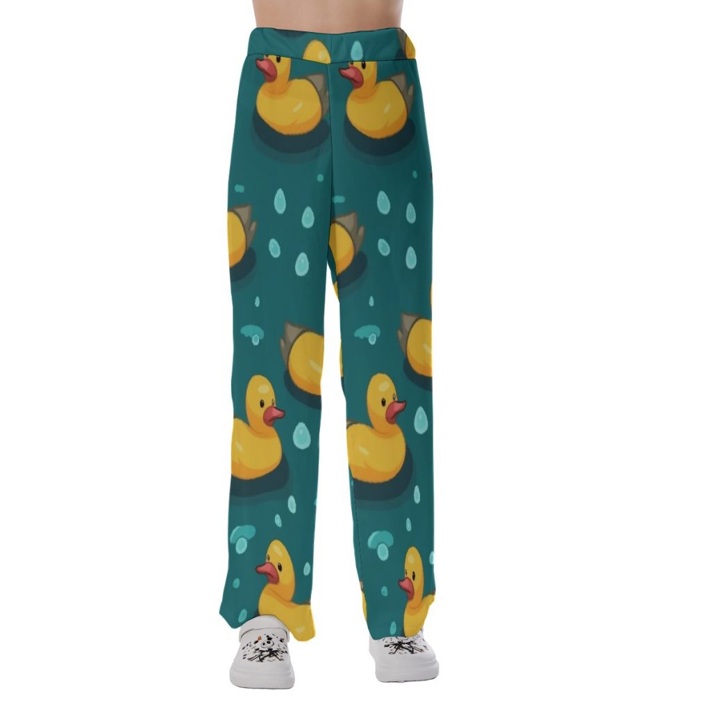 Fun Vibrant Colored 'Rubber Duck' Print Women's Pajama Pants