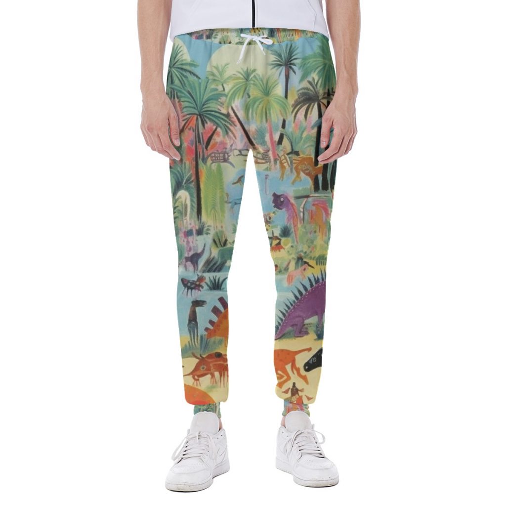 All-Over Dinosaur Print Men's Sweatpants