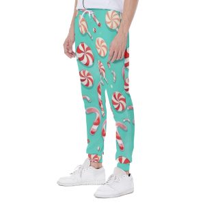 All-Over Peppermint Candies Print Men's Sweatpants