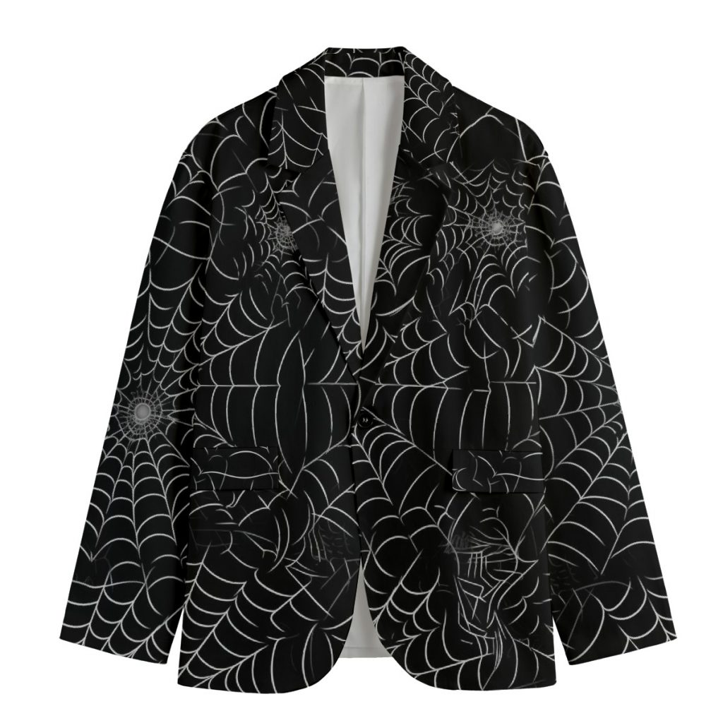 Men's Casual Flat Lapel Collar Blazer | 100% Cotton
