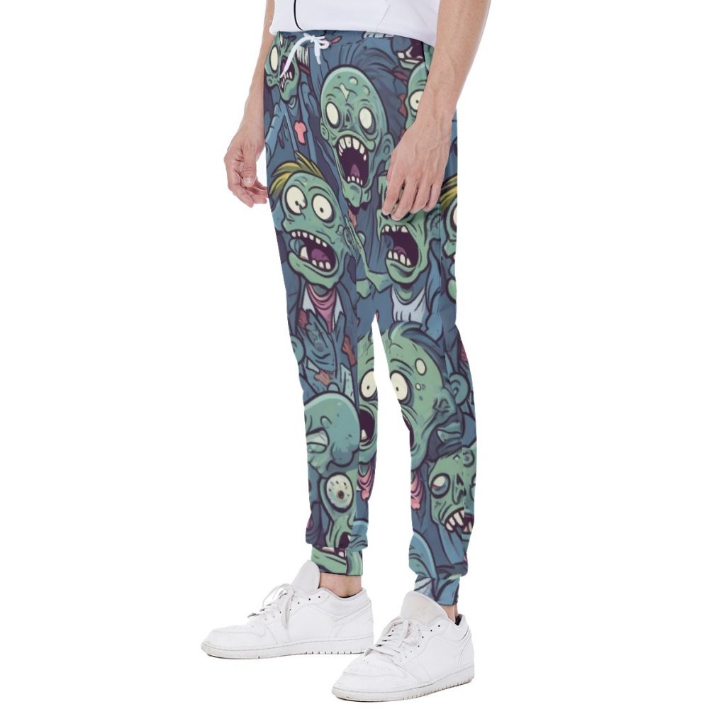 All-Over Scary Monster Print Men's Sweatpants