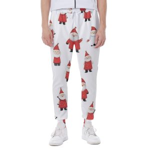 All-Over Christmas Santa Clause Print Men's Sweatpants
