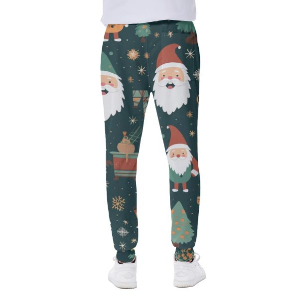 Christmas Santa's & Trees All-Over Print Men's Sweatpants