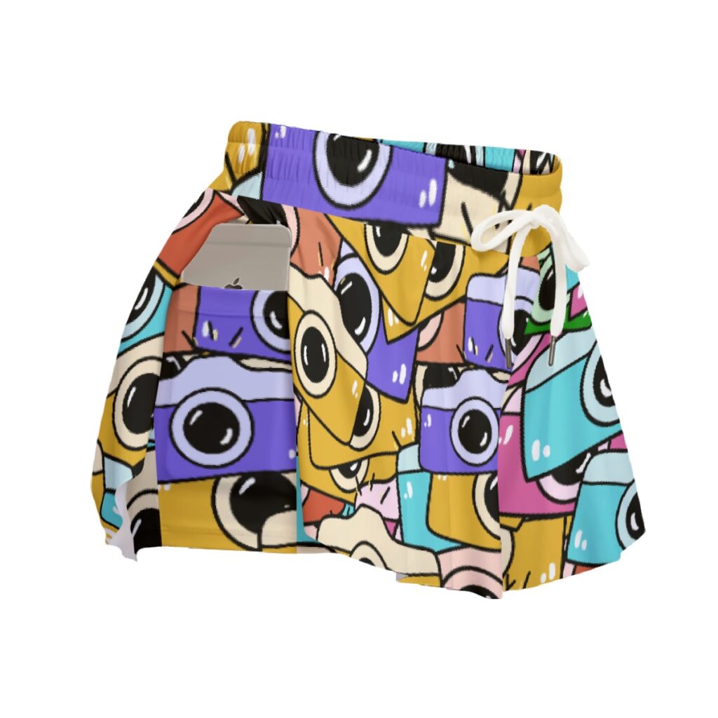 Women's Sport Skorts With Pocket (Camera Design)
